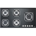 Aragaz Tecnogas P1X66M4VC, 60 cm, gaz, 4 arzatoare, grill, otel inoxidabil