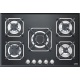 Aragaz Tecnogas P1X66M4VC, 60 cm, gaz, 4 arzatoare, grill, otel inoxidabil