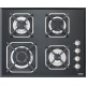 Plita incorporabila Lofra Mercurio HGN6H0, 60 cm, plita gaz, 4 arzatoare,sistem siguranta Stop-Gaz,sticla neagra