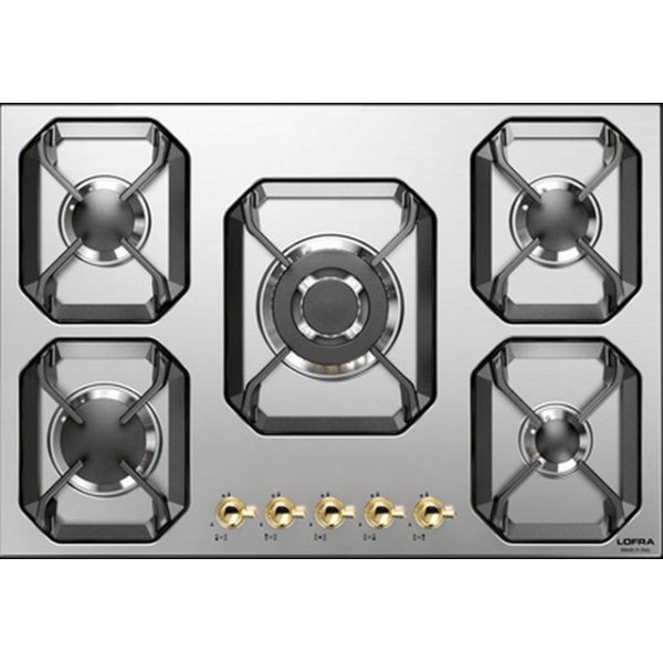 Aragaz Tecnogas P1X66M4VC, 60 cm, gaz, 4 arzatoare, grill, otel inoxidabil