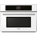 Cuptor cu abur incorporabil Fulgor Milano Compact 45 FCSO 4511 TM WH, 60 cm, cuptor multifunctional, sticla alba