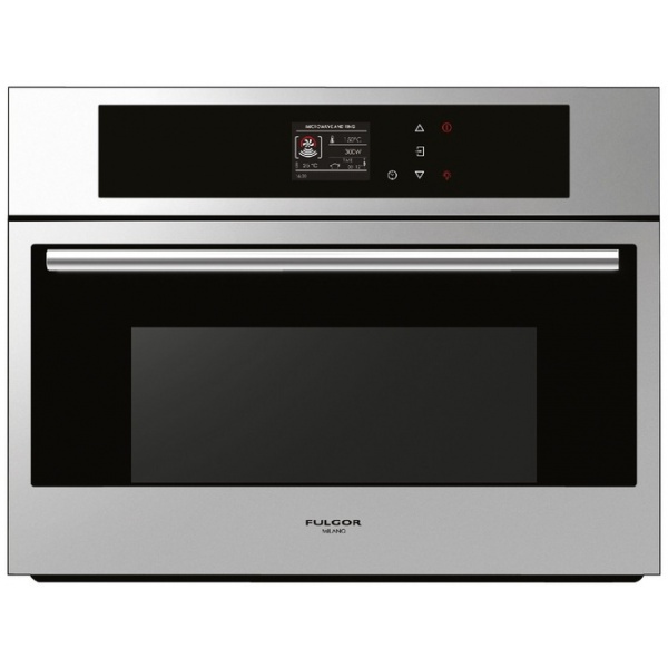 Cuptor incorporabil Fulgor Milano Compact 45 FCMO 4511 TM X, 60 cm, cuptor microunde multifunctional electric, inox