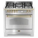 Aragaz Lofra Dolcevita RSG96GVGT/CI, 90x60 cm, gaz, 5 arzatoare, grill, aprindere electronica, timer, inox