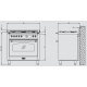 Aragaz Lofra Dolcevita RBIG96GVGT/CI, 90x60 cm, gaz, 5 arzatoare, grill, aprindere electronica, timer, crem
