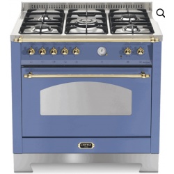 Aragaz Lofra Dolcevita RBIG96GVGT/CI, 90x60 cm, gaz, 5 arzatoare, grill, aprindere electronica, timer, crem