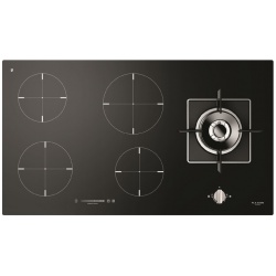 Aragaz Tecnogas P1X66M4VC, 60 cm, gaz, 4 arzatoare, grill, otel inoxidabil