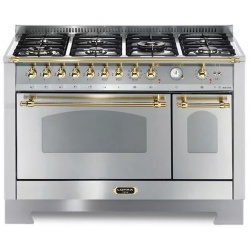 Aragaz Lofra Dolcevita RSD126MFT+E/2AEO, 120x60cm, 7 arzatoare, cuptor dublu electric, rotisor, grill , inox