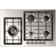 Aragaz Tecnogas P1X66M4VC, 60 cm, gaz, 4 arzatoare, grill, otel inoxidabil Aragaz Tecnogas P1X66M4VC, 60 cm, gaz, 4 arzatoare, grill, otel inoxidabil
