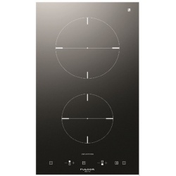 Plita incorporabila Fulgor Milano, CH 302 ID TC BK, 30 cm, plita inductie, 2 zone gatit, timmer, sticla neagra