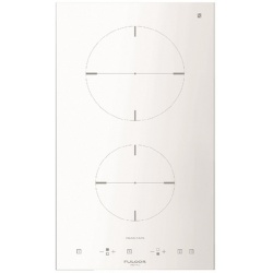 Plita incorporabila Fulgor Milano, CH 302 ID TC WH, 30 cm, plita inductie, 2 zone gatit, timmer, sticla alba