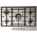 Plita incorporabila Fulgor Milano, CPH 765 GWK X, 76 cm, plita gaz, 5 arzatoare,sistem Stop-Gaz, butoane otel, inox,