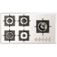 Plita incorporabila Fulgor Milano, FCH 905 G DWK WH, 90 cm, plita gaz, 5 arzatoare,sistem Stop-Gaz, butoane otel, sticla alba