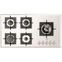 Aragaz Tecnogas P1X66M4VC, 60 cm, gaz, 4 arzatoare, grill, otel inoxidabil