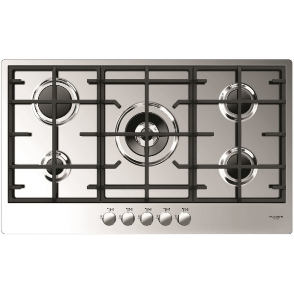 Plita incorporabila Fulgor Milano, CPH 905 GWK X, 90 cm, plita gaz, 4 arzatoare,sistem Stop-Gaz, butoane otel, inox,