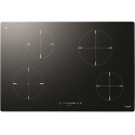 Plita incorporabila Fulgor Milano, CH 804 ID TS BK, 80 cm, plita inductie, 4 zone gatit, timmer, sticla neagra