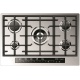 Plita incorporabila Fulgor Milano, CPH 765 GWK TC X, 76 cm, plita gaz, 5 arzatoare,sistem Stop-Gaz, touch control, inox