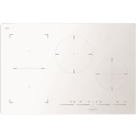 Plita incorporabila Fulgor Milano, FSH 804 ID TS WH, 80 cm, plita inductie, 4 zone gatit, booster, sticla alba
