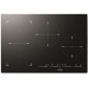 Plita incorporabila Fulgor Milano, FSH 804 ID TS BK, 80 cm, plita inductie, 4 zone gatit, booster, sticla neagra
