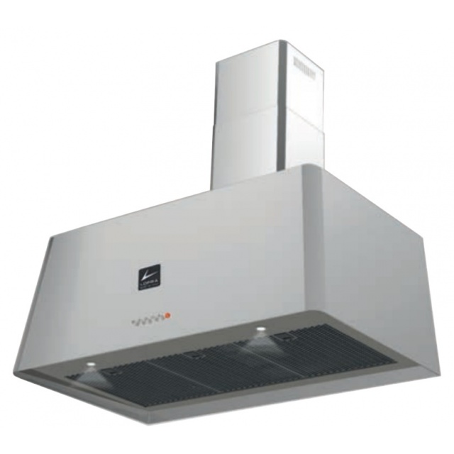 Hota decorativa Lofra Rainbow 90 , 90 cm, 1 motor, 4 viteze, 600 m3/h, Inox