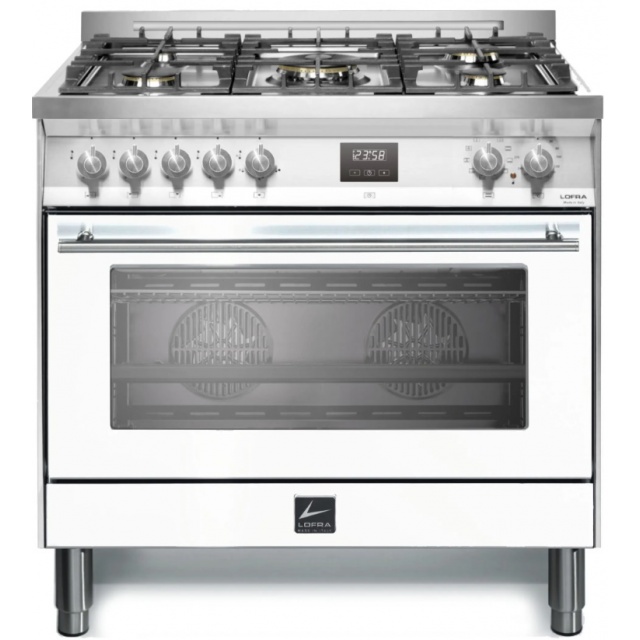 Aragaz Lofra RBI66MFT/CI, 60x60 cm, gaz, 4 arzatoare, grill, aprindere electronica, timer, crem