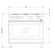 Aragaz Lofra VENEZIA PNMG96MFT/AEO, gaz, 90X60cm, 5 arzatoare, grill electric, timer, aprindere electronica, negru