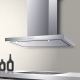 Hota design Baraldi Surf 01SUR090BL70, 90 cm, 700 m3/h, sticla neagra