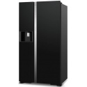 Side by Side Hitachi R-SX700GPRU0(GBK), clasa F, 633 Litri, 179 cm inaltime, compresor inverter, sticla negru metalizat