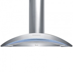 Hota design Baraldi Surf 01SUR090BL70, 90 cm, 700 m3/h, sticla neagra