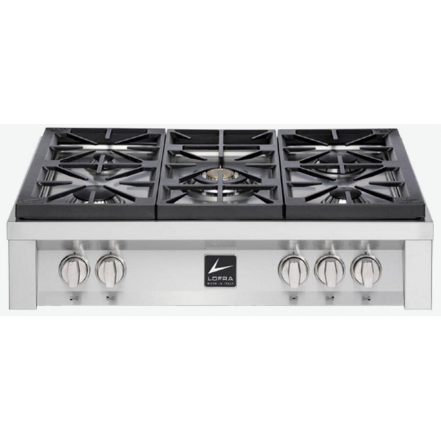 Plita incorporabila Range Top Lofra Dolcevita TRS96/5, 90 cm, 5 arzatoare, aprindere electrica, siguranta gaz, inox