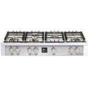 Aragaz Tecnogas P1X66M4VC, 60 cm, gaz, 4 arzatoare, grill, otel inoxidabil