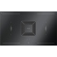 Plita incorporabila cu hota integrata Barazza 1PKZP9N, 90 cm, 4 zone gatit, aprindere electronica, sticla neagra