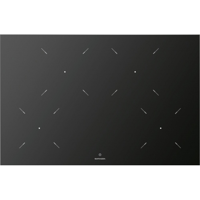 Plita incorporabila Barazza 1PKC80N, 80 cm, 4 zone gatit, aprindere electronica, sticla neagra