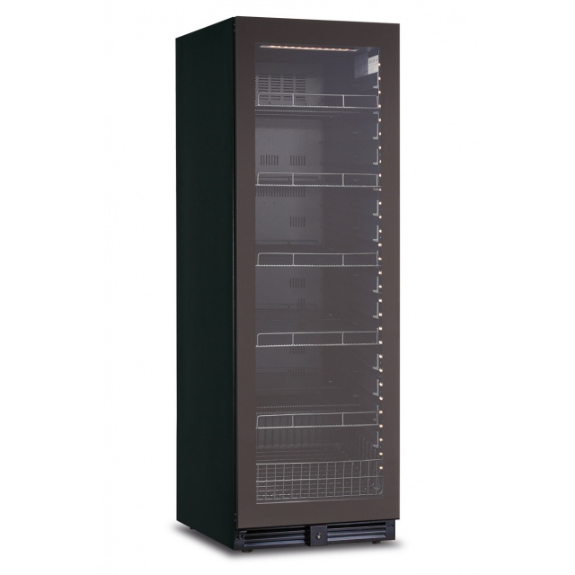 Vitrina frigorifica bauturi Klimaitalia CV 180 BEV, capacitate 405 l, temperatura 0 +10°C, negru