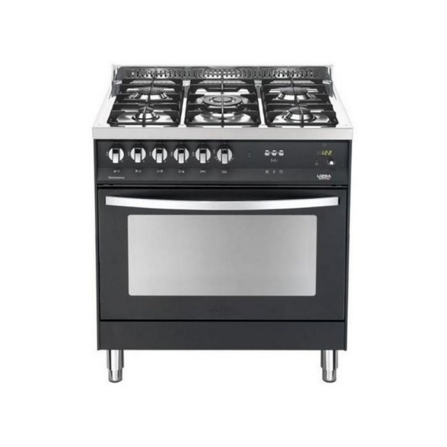 Aragaz Lofra Rainbow PRG86GVT/CI, gaz, 80x60cm, 5 arzatoare, grill electric, timer, aprindere electronica, rosu