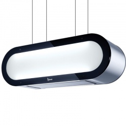 Hota design Baraldi Surf 01SUR090BL70, 90 cm, 700 m3/h, sticla neagra