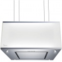Hota design suspendata Baraldi Domina 01DOM060STG80, 60 cm, 800 m3/h, sticla alba/inox