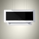 Hota design suspendata Baraldi Metropolis 01MTP090ST80, 90 cm, 800 m3/h, sticla neagra/inox