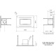 Hota de tavan incorporabila Baraldi Stivia soffitto 01STVSO090STW, 90 cm, mtor Kube 900 m3/h, sticla alba/inox
