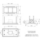 Hota de tavan incorporabila Baraldi Gea Inox 01GEA090ST, 90 cm, motor Kube 900 m3/h, inox