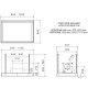 Hota design Baraldi Surf 01SUR090BL70, 90 cm, 700 m3/h, sticla neagra