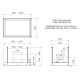 Hota design Baraldi Surf 01SUR090BL70, 90 cm, 700 m3/h, sticla neagra