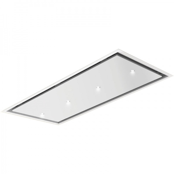 Hota de tavan incorporabila Baraldi Gea flat B&W 01GEAFL120WHSP, 120 cm, motor Kube 900 m3/h, Alb