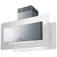 Hota insula Baraldi Trisia isola 01TRSIS090STW80, 90 x 35 cm, 800 m3/h, sticla alba/inox